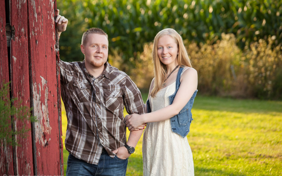 green bay country engagement pictures